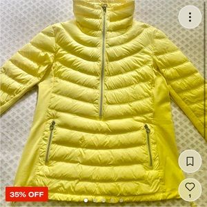 Yellow Calvin Klein Puffer Jacket - L